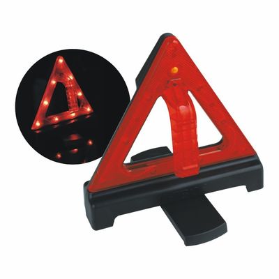 Triangolo di avvertimento a LED lampeggiante per la sicurezza stradale facilmente maneggiato e assemblato per emergenze auto