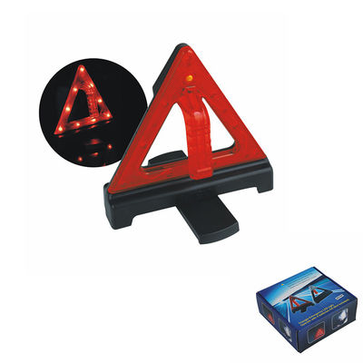 Triangolo di avvertimento a LED lampeggiante per la sicurezza stradale facilmente maneggiato e assemblato per emergenze auto