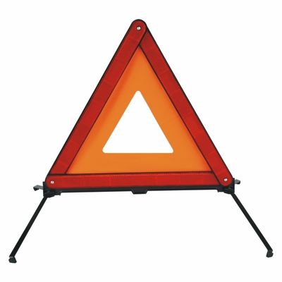 PMMA+ABS Triangolo di pericolo stradale portatile rosso ad alta visibilità per camion