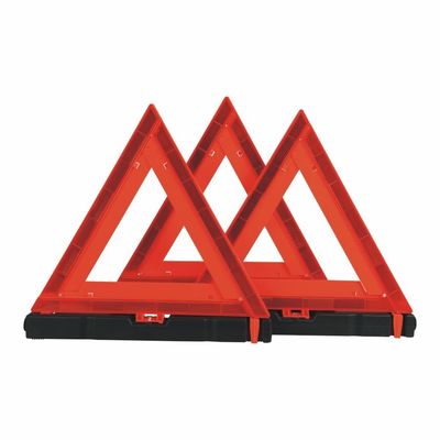 3 pcs Triangolo di sicurezza a doppia faccia Avvertimento arancione per l'attrezzatura di protezione stradale