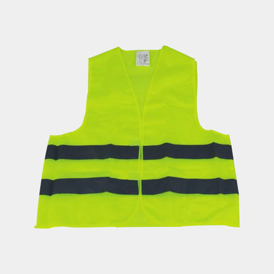 Giallo neon giubbotto riflettente con kit di emergenza Una taglia si adatta alla maggior parte